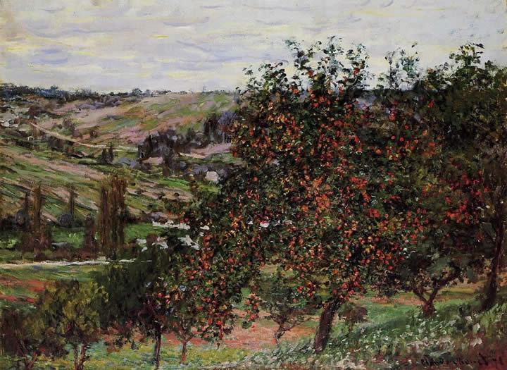 Claude Monet Apple Trees near Vetheuil